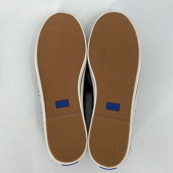 Keds x Kate Spade Canvas Sneakers Women's Size 7 Black Shimmer Lace Up Comfort - Picture 10 of 11